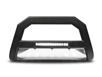 Armordillo AR Series Bull Bar with Aluminum Skid Plate and LED Light Bar; Matte Black (10-18 RAM 3500)