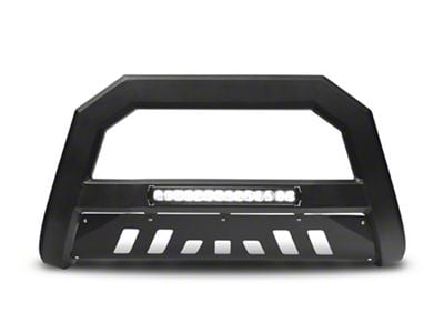 Armordillo AR Series Bull Bar with Aluminum Skid Plate and LED Light Bar; Matte Black (03-09 RAM 3500)
