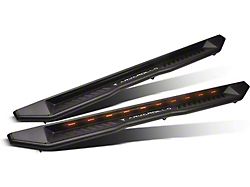 FX Running Boards with LED Lights; Matte Black (10-24 RAM 3500 Crew Cab)