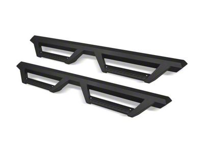 Armordillo AR Drop Side Step Bars; Matte Black (07-18 Sierra 1500 Extended/Double Cab)