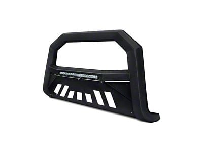 Armordillo AR Series Bull Bar with LED Light Bar; Textured Black (07-18 Sierra 1500)