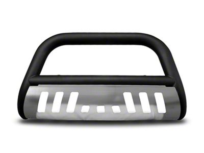 Armordillo Classic Bull Bar with Aluminum Skid Plate; Matte Black (19-24 Sierra 1500)