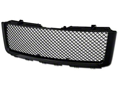 Armordillo Mesh Style Upper Replacement Grille; Gloss Black (07-13 Sierra 1500)