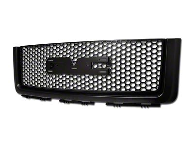 Armordillo OE Denali Style Upper Replacement Grille; Matte Black (07-13 Sierra 1500)