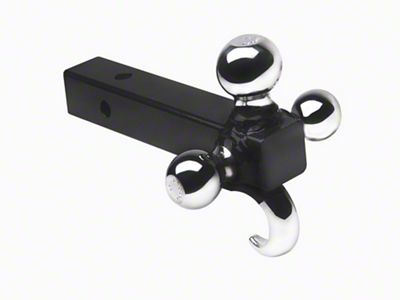 2-Inch Receiver Hitch Tri-Ball Mount (Universal; Some Adaptation May Be Required)