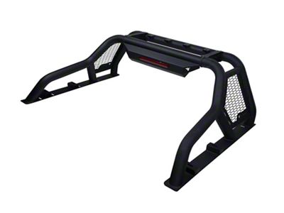 Armordillo CR1 Chase Rack with 3rd Brake Light; Matte Black (07-19 Sierra 2500 HD)