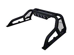 CR1 Chase Rack with LED Shroud; Matte Black (07-19 Sierra 2500 HD)