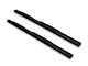Armordillo 4-Inch Oval Side Step Bars; Black (07-19 6.0L Sierra 3500 HD Regular Cab)