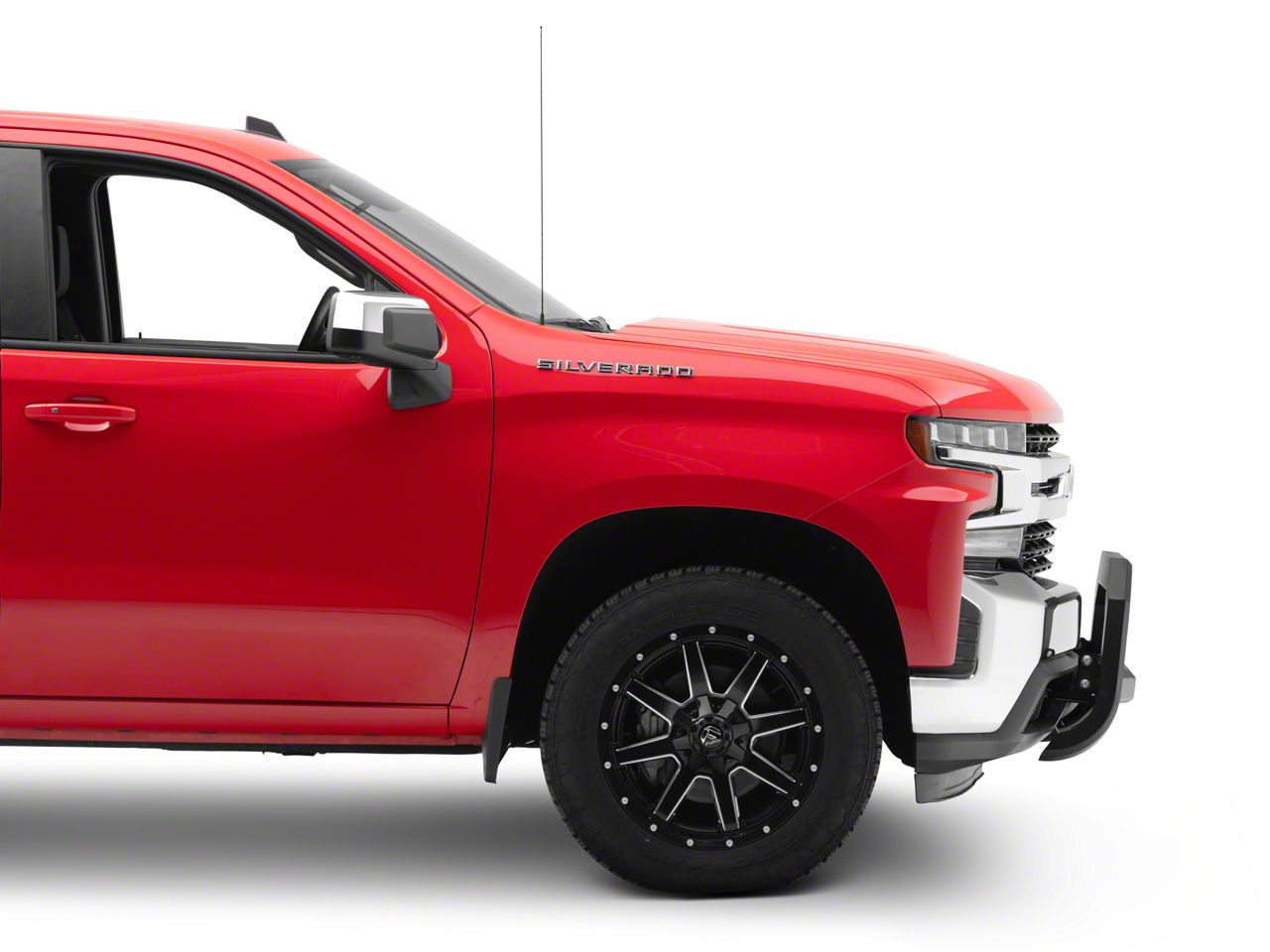 ARIES 3" Polished Stainless Steel Bull Bar For Chevy Silverado & GMC Sierra 2500/3500 HD - No-Drill Mount, Light Ready