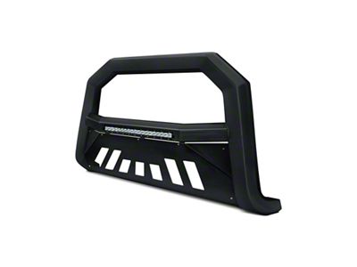 Armordillo AR Series Bull Bar with LED Light Bar; Textured Black (19-25 Silverado 1500, Excluding ZR2)