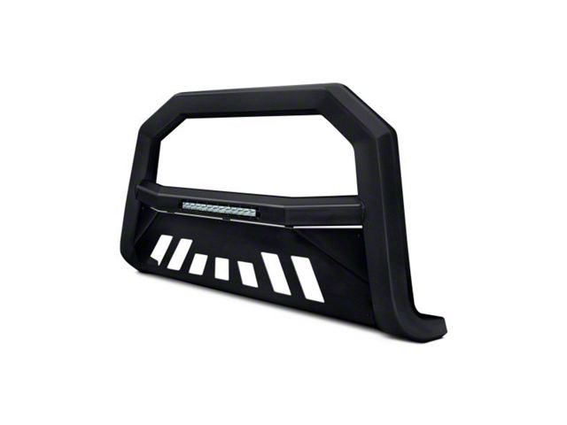 Armordillo AR-T Series Bull Bar with LED Light Bar; Pre-Drilled for Front Parking Sensors; Matte Black (19-24 Silverado 1500, Excluding ZR2)