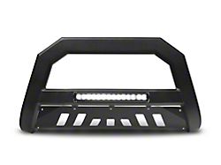 Armordillo AR Series Bull Bar with Aluminum Skid Plate and LED Light Bar; Matte Black (99-06 Silverado 1500)