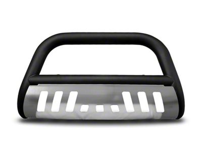 Armordillo Classic Bull Bar with Aluminum Skid Plate; Matte Black (19-25 Silverado 1500, Excluding ZR2)