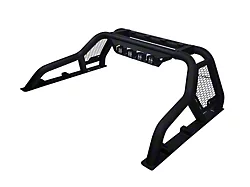 CR1 Chase Rack with LED Shroud; Matte Black (07-19 Silverado 3500 HD)