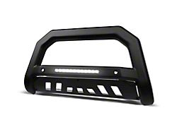 Armordillo AR-T Series Bull Bar with LED Light Bar; Pre-Drilled for Front Parking Sensors; Matte Black (21-25 Tahoe)