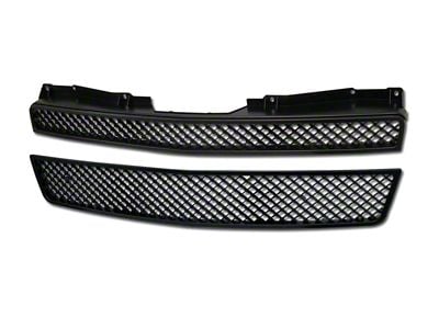 Armordillo Mesh Upper Replacement Grille; Gloss Black (07-14 Tahoe)