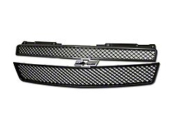 Armordillo Mesh Upper Replacement Grille; Matte Black (07-14 Tahoe)