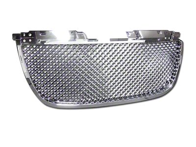 Armordillo Mesh Upper Replacement Grille; Chrome (07-14 Yukon)