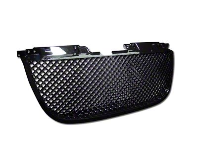 Armordillo Mesh Upper Replacement Grille; Gloss Black (07-14 Yukon)