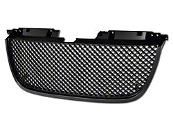 Mesh Upper Replacement Grille; Matte Black (07-14 Yukon)