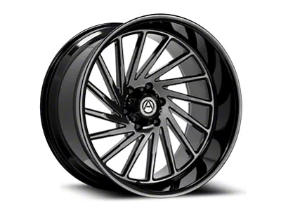 Artem CURVUS Gloss Black 8-Lug Wheel; 22x12; -44mm Offset (11-14 Sierra 2500 HD)