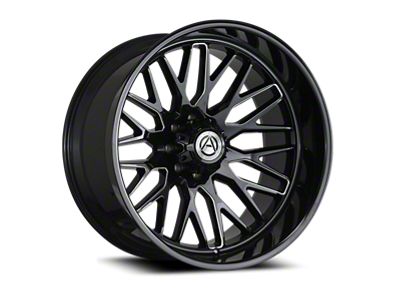 Artem NOVUS Gloss Black Milled 8-Lug Wheel; 20x10; -19mm Offset (11-14 Sierra 2500 HD)
