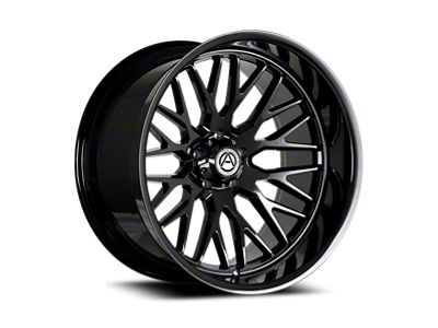 Artem NOVUS Gloss Black 6-Lug Wheel; 24x12; -44mm Offset (07-13 Silverado 1500)