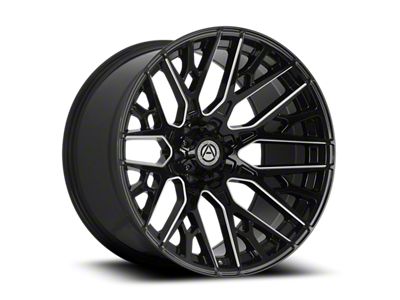 Artem TRIDENT Gloss Black Milled 8-Lug Wheel; 22x12; -44mm Offset (07-10 Silverado 2500 HD)