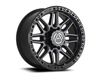Artem GRIMLOCK Matte Black Face with Gloss Black Lip 6-Lug Wheel; 20x10; -19mm Offset (14-18 Sierra 1500)