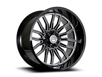 Artem DIV Gloss Black Milled 6-Lug Wheel; 22x10; -19mm Offset (14-18 Silverado 1500)