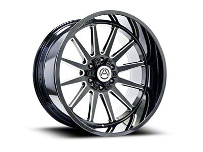 Artem SENECA Gloss Black Milled 5-Lug Wheel; 22x10; -19mm Offset (05-11 Dakota)
