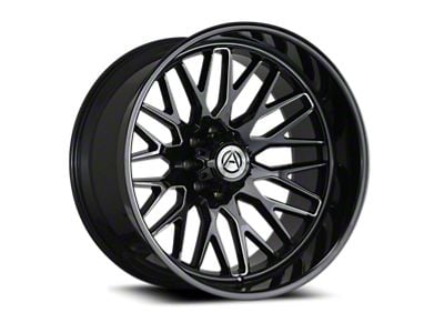 Artem NOVUS Gloss Black Milled 8-Lug Wheel; 26x14; -76mm Offset (23-26 F-250 Super Duty)