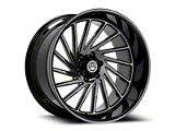 Artem CURVUS Gloss Black 6-Lug Wheel; 22x12; -44mm Offset (21-26 Yukon)