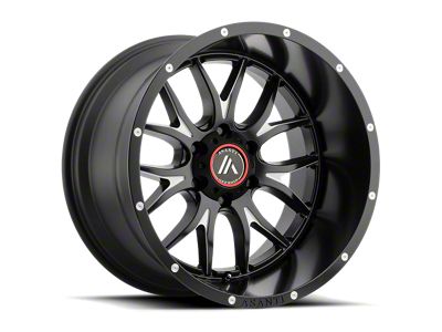 Asanti Carbine Satin Black Milled 8-Lug Wheel; 20x9; 18mm Offset (03-09 RAM 3500 SRW)