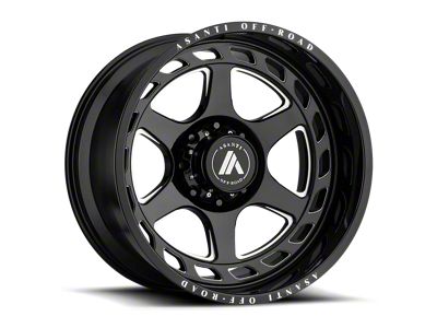 Asanti Anvil Gloss Black Milled 6-Lug Wheel; 20x12; -44mm Offset (04-08 F-150)