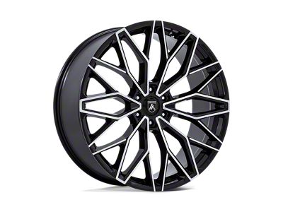 Asanti Mogul 6 Gloss Black with Machined Face 6-Lug Wheel; 22x9.5; 25mm Offset (04-08 F-150)