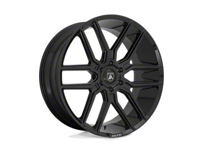 Asanti Baron Gloss Black 6-Lug Wheel; 20x9; 15mm Offset (07-13 Sierra 1500)