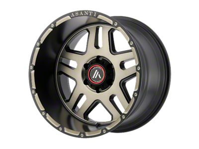 Asanti Enforcer Matte Black Machined Tint 6-Lug Wheel; 20x9; 18mm Offset (07-13 Sierra 1500)
