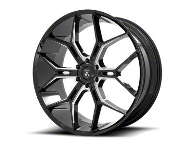 Asanti Monarch Truck Gloss Black Milled 6-Lug Wheel; 22x9.5; 38mm Offset (07-13 Sierra 1500)