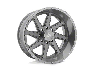 Asanti Windmill Titanium Brushed 8-Lug Wheel; 20x10; -12mm Offset (11-14 Sierra 2500 HD)