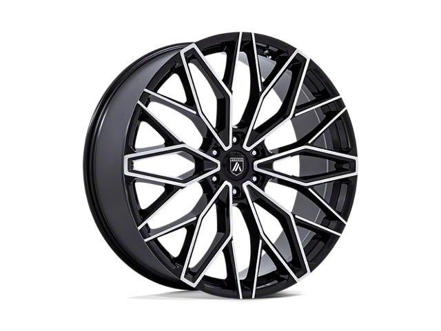 Asanti Mogul 6 Gloss Black with Machined Face 6-Lug Wheel; 24x10; 30mm Offset (07-13 Silverado 1500)