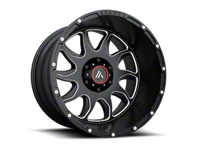 Asanti Ballistic Gloss Black Milled 6-Lug Wheel; 20x9; -12mm Offset (07-14 Tahoe)