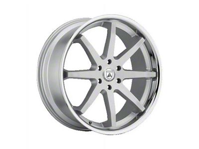 Asanti Kaiser Brushed Silver Chrome Lip 6-Lug Wheel; 22x9.5; 30mm Offset (07-14 Tahoe)