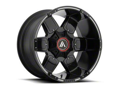 Asanti Warthog Satin Black Milled 8-Lug Wheel; 20x9; -12mm Offset (08-10 F-250 Super Duty)