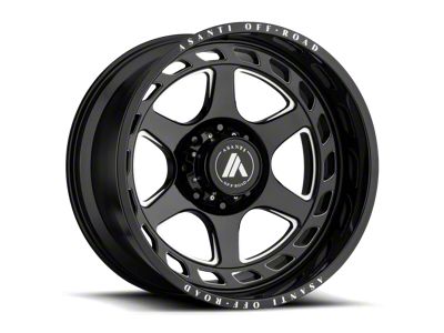 Asanti Anvil Gloss Black Milled 8-Lug Wheel; 20x10; -18mm Offset (08-10 F-350 Super Duty SRW)