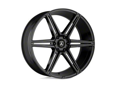 Asanti Alpha 6 Gloss Black Milled 6-Lug Wheel; 24x10; 30mm Offset (09-14 F-150)