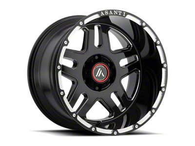 Asanti Enforcer Gloss Black Milled 5-Lug Wheel; 22x10; -18mm Offset (09-18 RAM 1500)