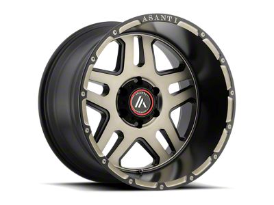 Asanti Enforcer Matte Black Machined Tint 5-Lug Wheel; 20x12; -44mm Offset (09-18 RAM 1500)