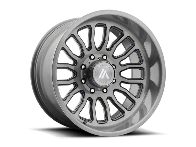 Asanti Workhorse Titanium Brushed 8-Lug Wheel; 22x10; -12mm Offset (10-18 RAM 2500)