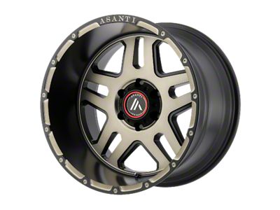 Asanti Enforcer Matte Black Machined Tint 6-Lug Wheel; 20x9; 18mm Offset (14-18 Sierra 1500)